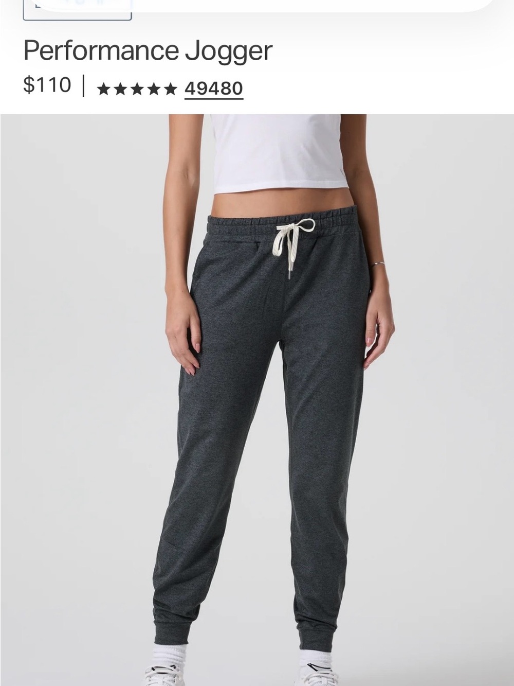 VuoriPerformance Jogger Pants - Charcoal